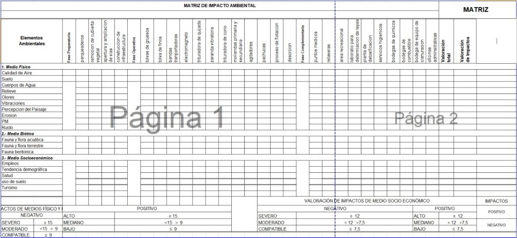 evaluacion de impacto ambiental